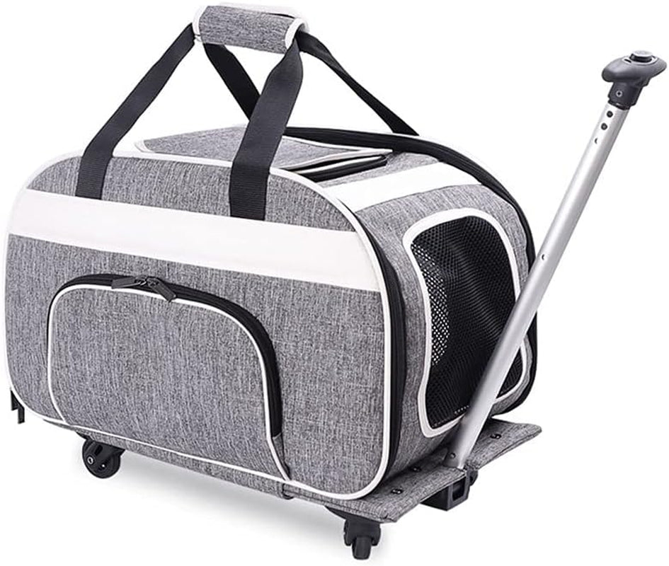 Pet Carry Bag Portable Pet Trolley Case Foldable Pet Bag Breathable Cat and Dog Large Capacity Outing Bag Pet Supplies Pet Supplies (Size : 37X65X37CM)