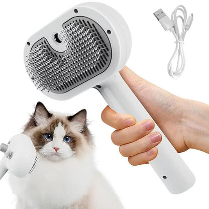 Animal Hair Remover Brush Dog and Cat Steam Brush Pet Self Cleaning Dog Brush Grooming Removes Cat Hairs Cat Dog Accessories