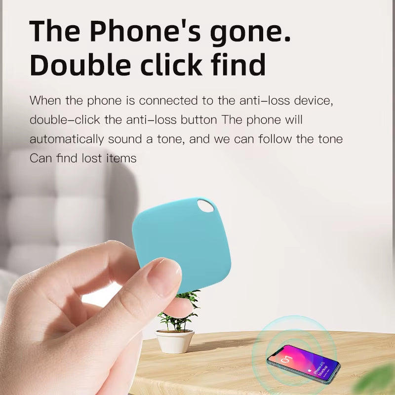 Mini Bluetooth 5.0 Tracker Antilost Device round Pet Kids Bag Wallet Tracking Smart Finder Locator