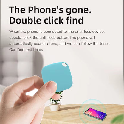 Mini Bluetooth 5.0 Tracker Antilost Device round Pet Kids Bag Wallet Tracking Smart Finder Locator