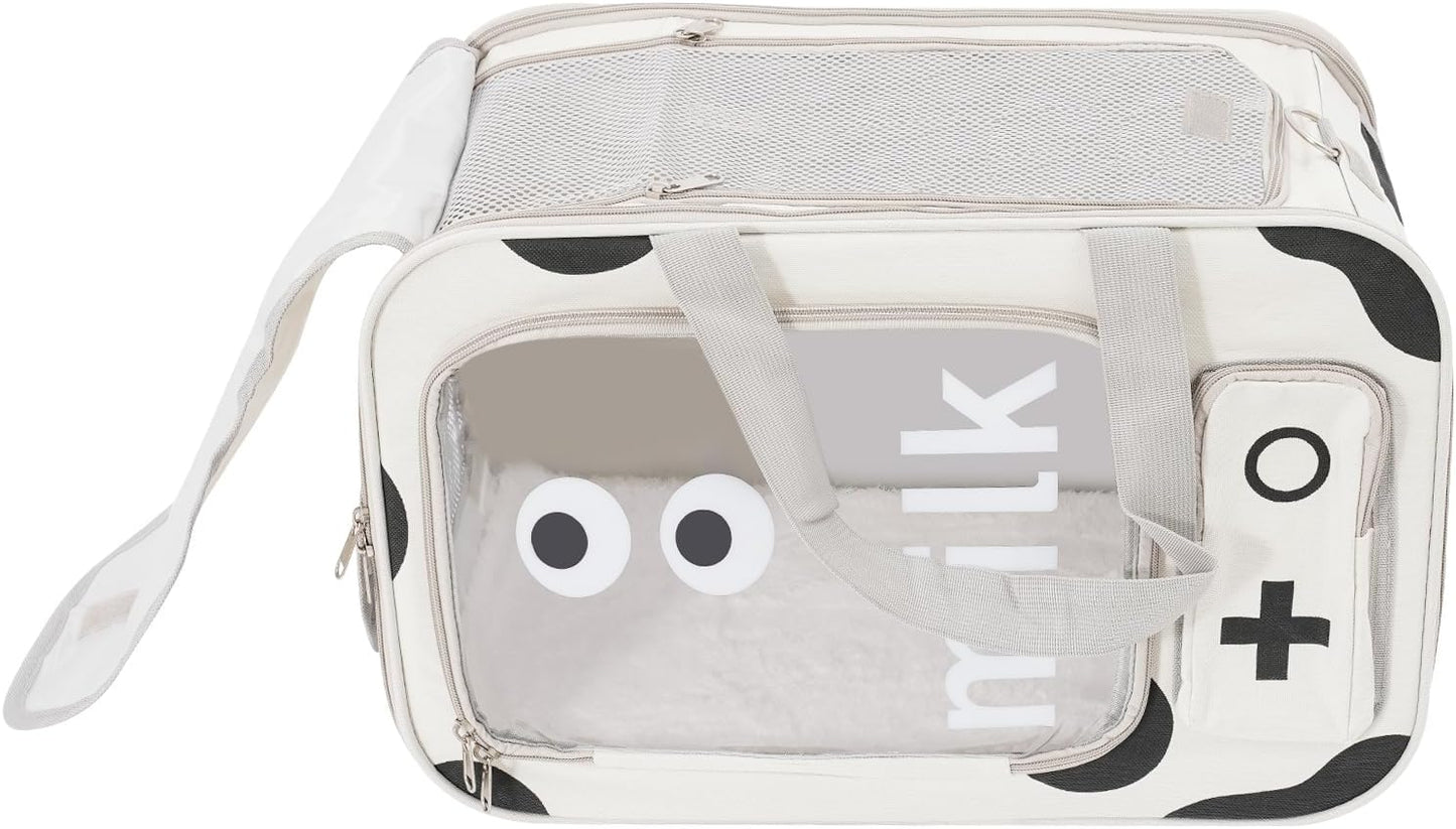 Pet Carriers Pet Backpack Carrier Pet Rolling Carrier Dog Backpack with Wheels,18.89 * 9.84 * 12.59In