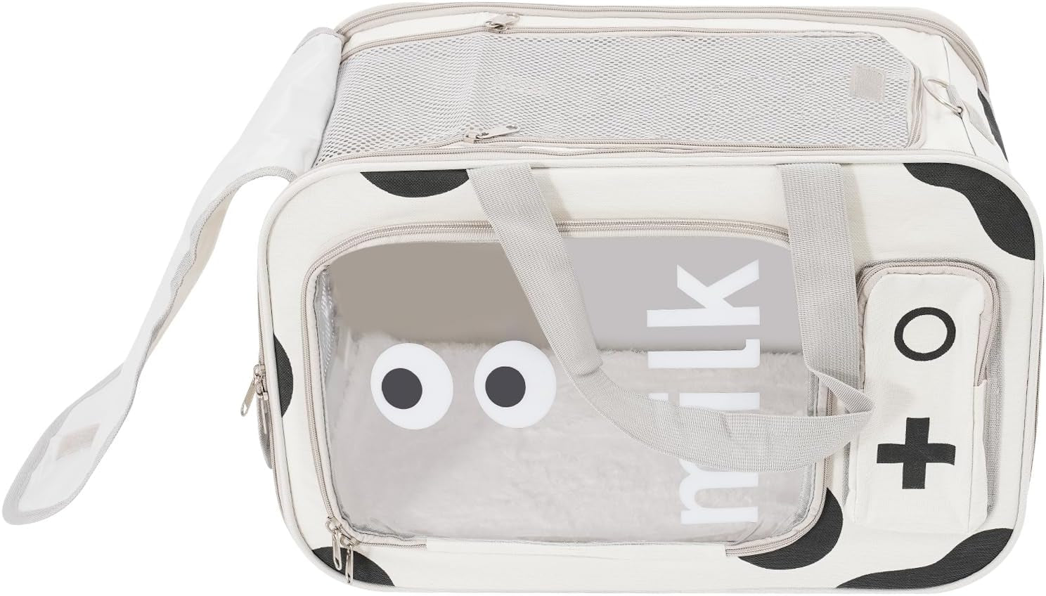 Pet Carriers Pet Backpack Carrier Pet Rolling Carrier Dog Backpack with Wheels,18.89 * 9.84 * 12.59In