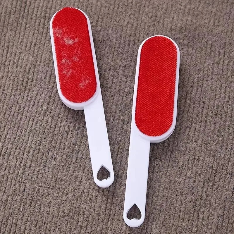 Self-Cleaning Lint Sticking Roller 2 Sides Dedusting Brush Pet Hair Remover Brush Removing Dog Cat Hair from Sofa Carpet Clothes