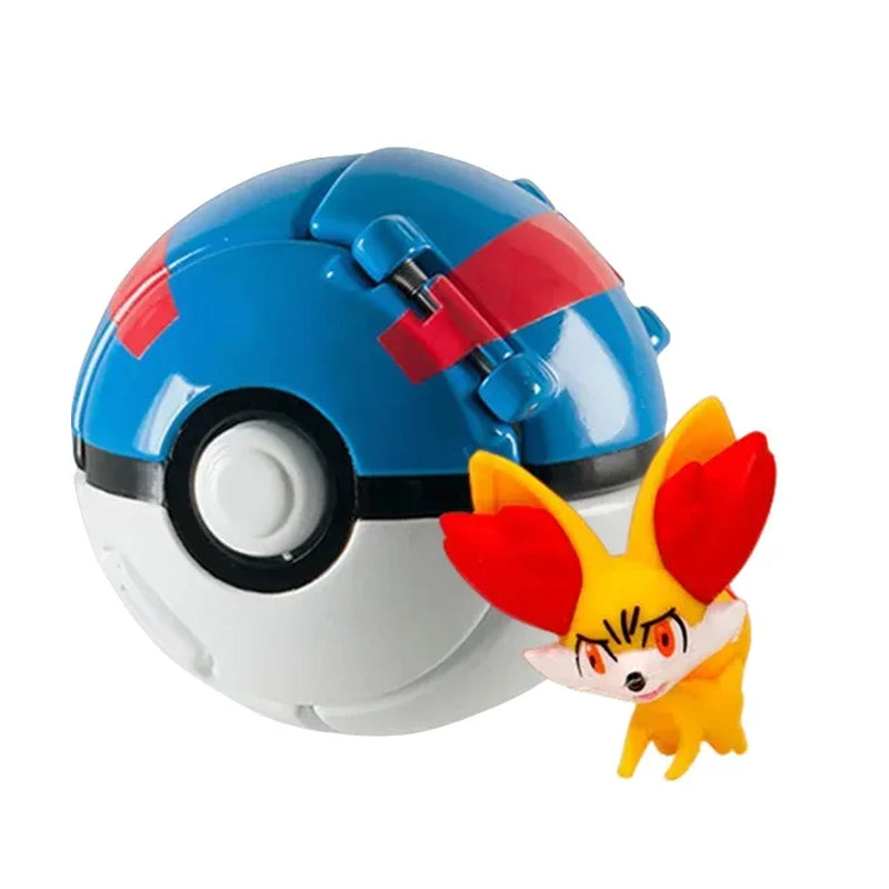 Pokeball Pokemon Figurine Elf Ball Anime Figure Cartoons Pikachu Charizard Pocket Monster Pet Anime Action Model Toy Kids Gifts