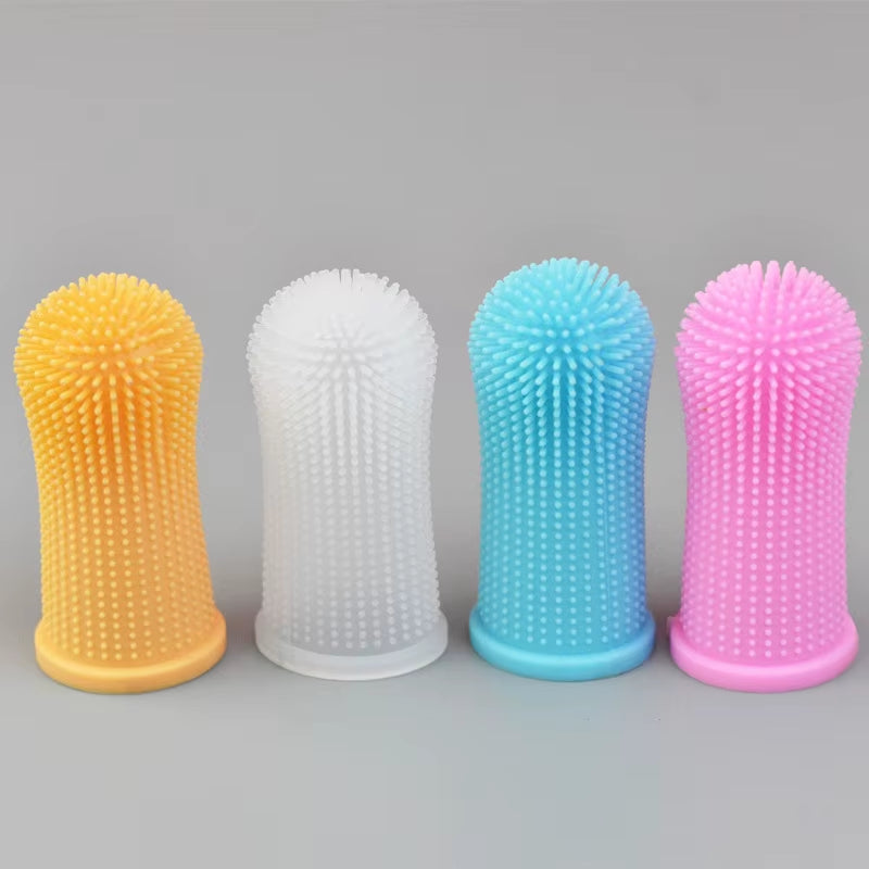 Super Soft Dog Toothbrushes Cleaning Finger Brush for Dog and Cat Grooming Nontoxic Teethbrush Dental Care Pet Products